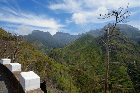 葡萄牙马德拉岛SerradeAgua地区的风景山观优美阳台多山图片