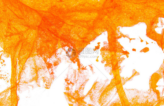 墙纸白色背景上喷红橙的艺术手笔刷白色的图片