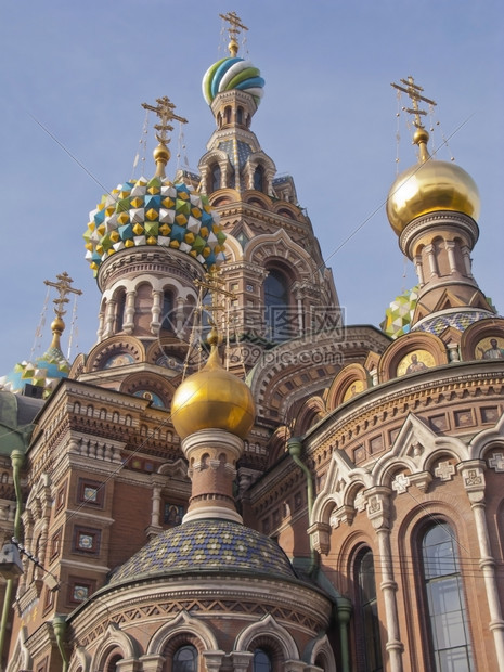 俄罗斯圣彼得堡SpilledBlood救世主教堂详情俄罗斯圣彼得堡血液复活英石图片