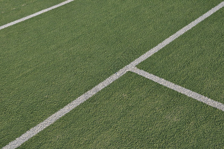 游戏草地在户外网球场人工草上的白线条背景图片