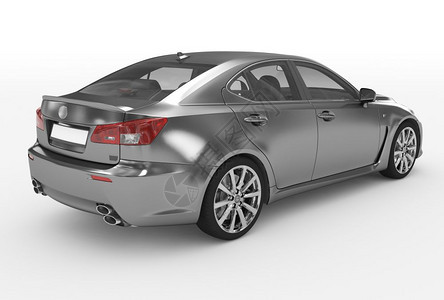 白色金属透明玻璃背右侧视图3D投影器白色的车轮渲染图片
