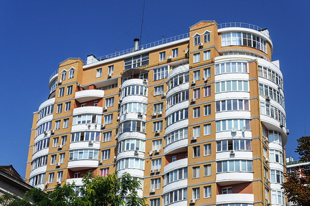 户外层出不穷乌克兰敖德萨市现代多层老旧住宅楼砖图片