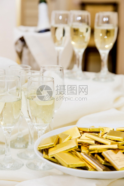 酒吧餐饮好客香槟和小点心在wecometable为派蒂活动婚礼图片