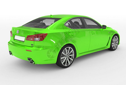 现代的白色绿涂料透明玻璃背右侧视图3D车轮窗图片