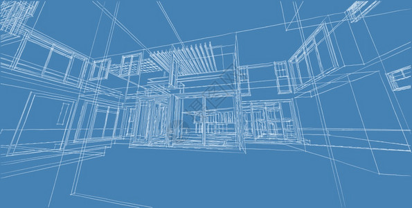城市的景观框架3DD插图架构建设视角线现代城市建筑抽象背景设计建筑结构图解3d插摘要建筑背景13256图片
