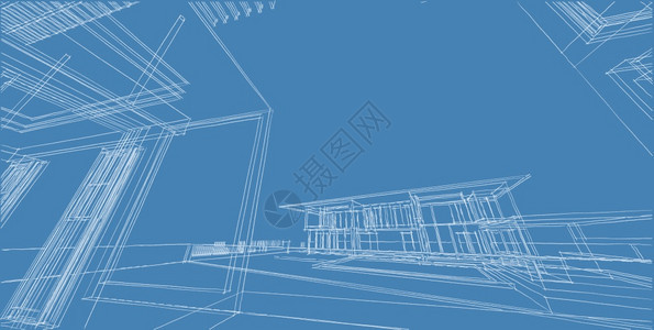 外部的草图公寓3DD插图架构建设视角线现代城市建筑抽象背景设计建筑结构图解3d插摘要建筑背景13256图片