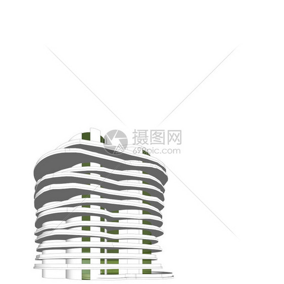 城市的3DD插图架构建设视角线现代城市建筑抽象背景设计建筑结构图解3d插摘要建筑背景13256建筑学绘画图片