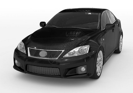 不透明白色黑漆有色玻璃前左侧视图3D窗汽车图片