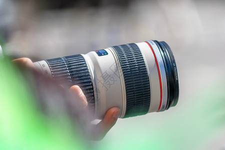 大放镜环绕着bokoh颜色的巨型透镜佳能电影散景图片