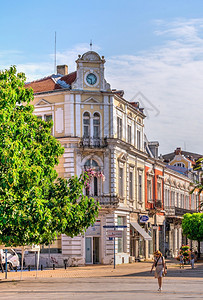 门河建筑学保加利亚鲁塞072619保加利亚鲁塞市的老房子在阳光明媚的夏日保加利亚鲁塞市的老房子图片