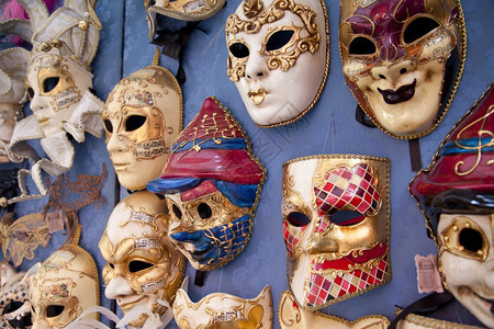 节日金子意大利威尼斯的几面具鼻子图片