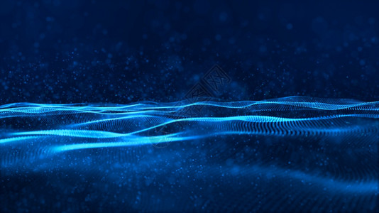 明亮的介绍蓝色数字粒子波流网络空间抽象技术背景概念摘要技术背景概念漩涡图片