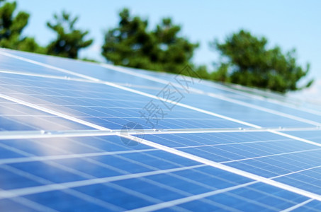 可持续再生能源电力产光伏池板图片