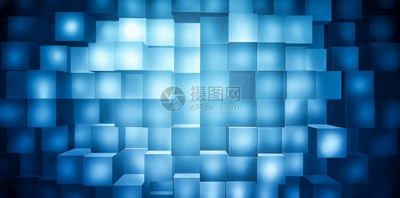 线条网络蓝光方形全屏的简要商业背景摘全屏互联网图片