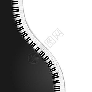 详细演示瓦钢琴键eps10矢量瓦钢琴键优质的详细黑色图片