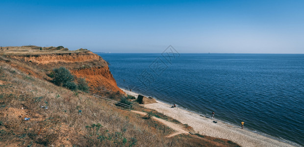 水旅行天乌克兰奥恰科夫09218黑海沿岸乌克兰尼古拉耶夫省奥恰科镇的海岸线和滩乌克兰奥恰科夫的海岸线和滩图片