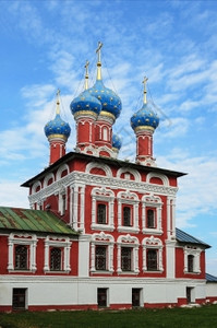 古老的迪米特里红色俄罗斯雅拉夫尔地区乌格利奇克里姆林宫的TsarevichDmitry1692教堂图片
