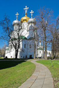 途径莫斯科诺沃德耶维奇修道院俄罗斯摩伦克圣母大教堂门户14新圣女图片