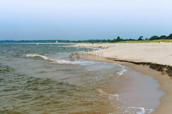 海景浪波罗的风暴波罗的海颜色夏天图片