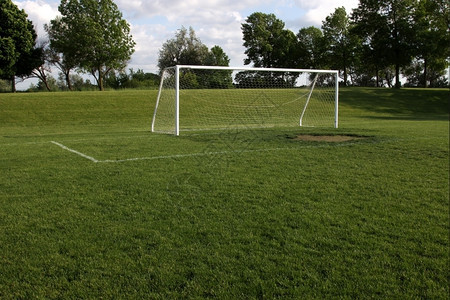 空足球决赛目标的一幅网观景竞赛夏天界限图片
