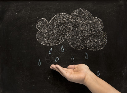 质地乌云雨在古老的黑板上学校初级图片