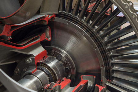 涡轮叶片发动机图片