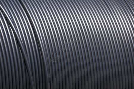 沟通联系网络黑光纤电缆的紧闭卷以单一模式类型在大木圆圈线上安装图片