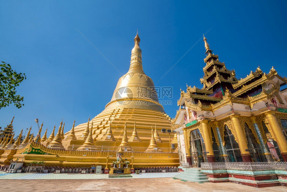 ShweMawDawPagodaShwemawdawPagoda缅甸或者亚洲著名的图片