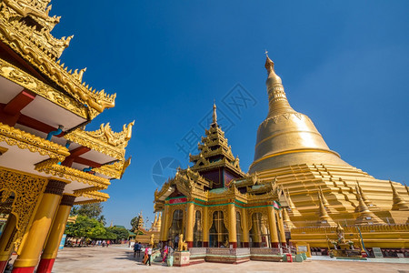 ShweMawDawPagodaShwemawdawPagoda缅甸或地标宝塔著名的图片
