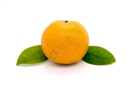 吃白色的背景上分离的熟橘子颜色图片