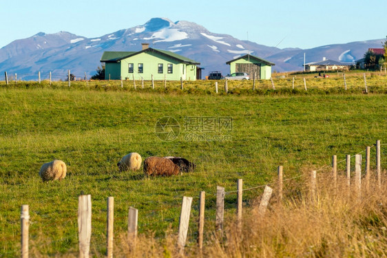 地标级联冰岛美丽的风景冰岛自然观著名的旅游景点和荒野图片