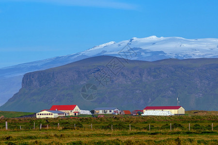 荒野冰岛美丽的风景冰岛自然观著名的旅游景点和山目的地图片