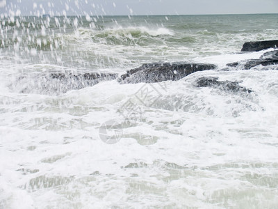 季节大西洋岩石海岸崎岖不绝的大西洋之景潮汐海图片