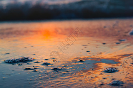 俄罗斯场景海上日落岸出上落景观图片