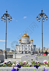 寺庙俄罗斯莫科基督大教堂正东救主俄罗斯莫科地标天空图片