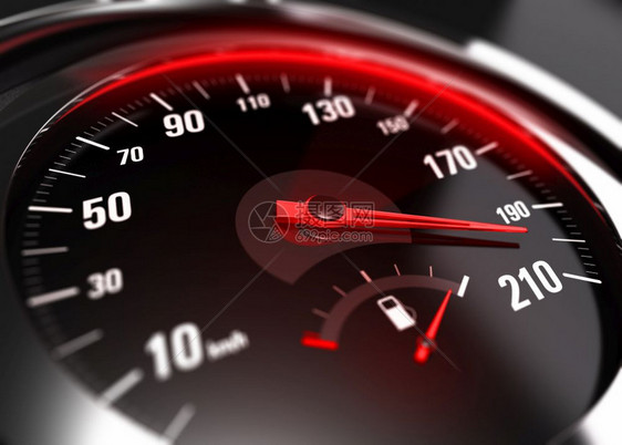 控制车速计近距离针头指高速度模糊效果超速或粗心驾车概念的形象等显示超速或失意驾驶概念过速不小心驾驶概念竞赛测量图片
