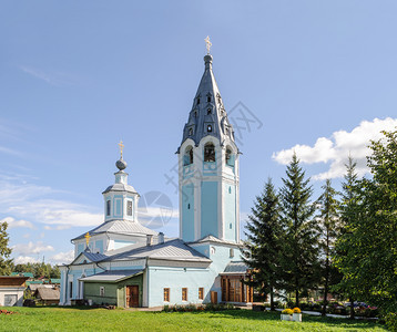 俄语寺庙罗斯Kostroma地区Chukhloma1730年普世传承古东正教堂夏天图片