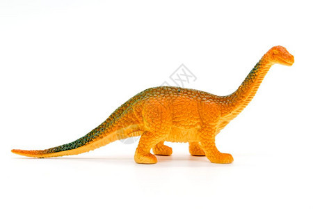 绿色树白的底恐龙铁玩具模型图片