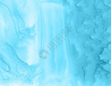 形象的水彩蓝颜色背景和纹理摘要BlueWatercolor背景和纹理海浪图片