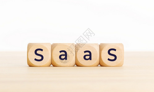 概念的表格上木块Saas字词网络立方体高清图片