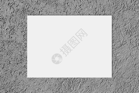 垃圾摇滚重点地面浅灰色纹质水泥或混凝土墙背景的空白纸板复制空间套装或现代设计模板并有复制空间光灰色拖滑水泥或混凝土墙背景上的白色图片