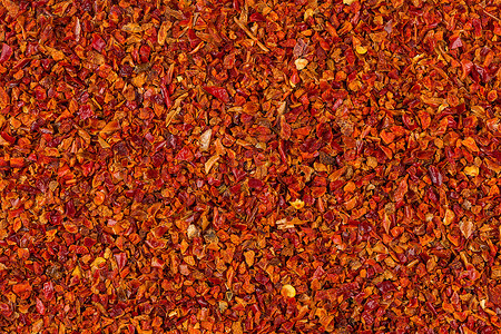 印度人粉碎红辣椒用于背景纹理胡椒薄片图片