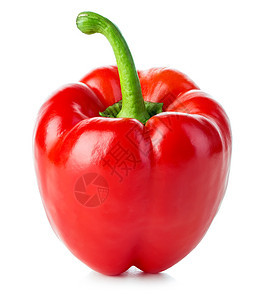 可口蔬菜白色背景孤立的红辣椒提取一顿饭图片
