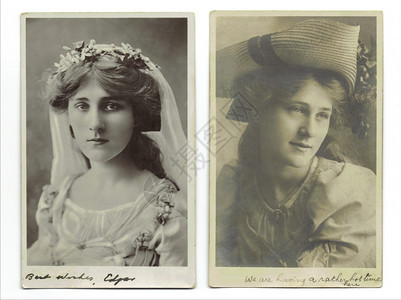 过去的人们二手古董1902世纪明信片伦敦英国别针图片