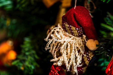 装饰风格冬天圣诞装饰品季节和首丰富多彩的图片