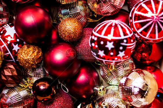 圣诞装饰品季节和首喜庆的传统假期图片