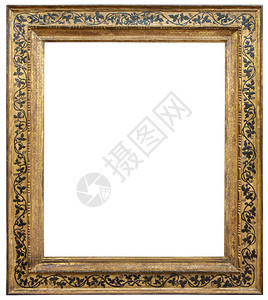 照片金子在白色背景上被孤立的旧金木板目图片