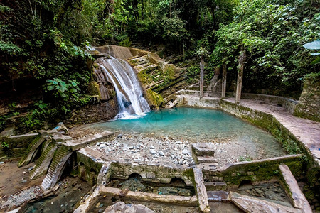 波托西雨林希利特拉墨西哥的Xilitla遗址pueblomagicoplace墨西哥的图片