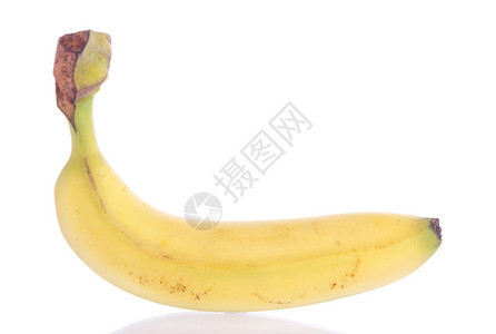热带在白色背景上孤立的新鲜香蕉水果农业甜的图片