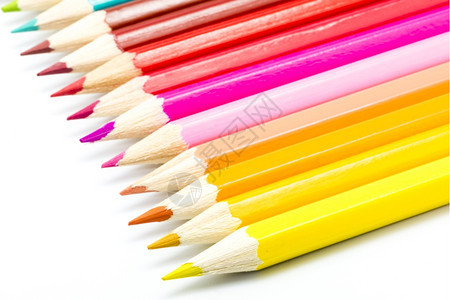 明亮的彩色铅笔图片